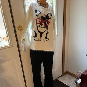 Top and bottom are new with tags. Pants 10 sweater M